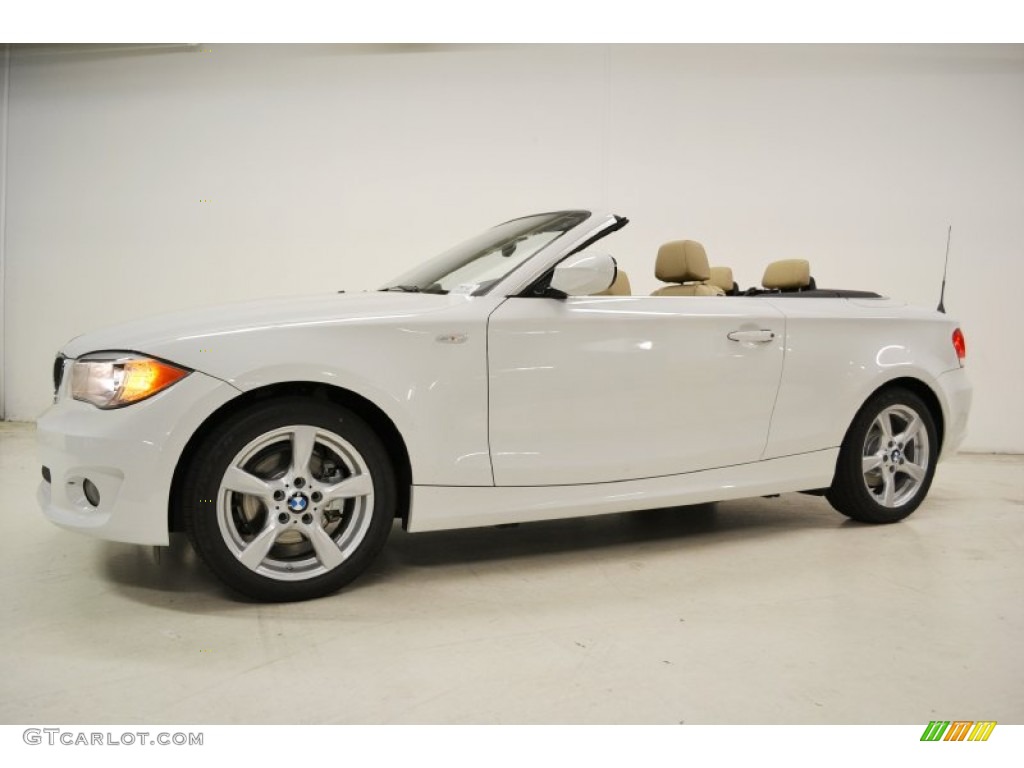 2012 1 Series 128i Convertible - Alpine White / Savanna Beige photo #8