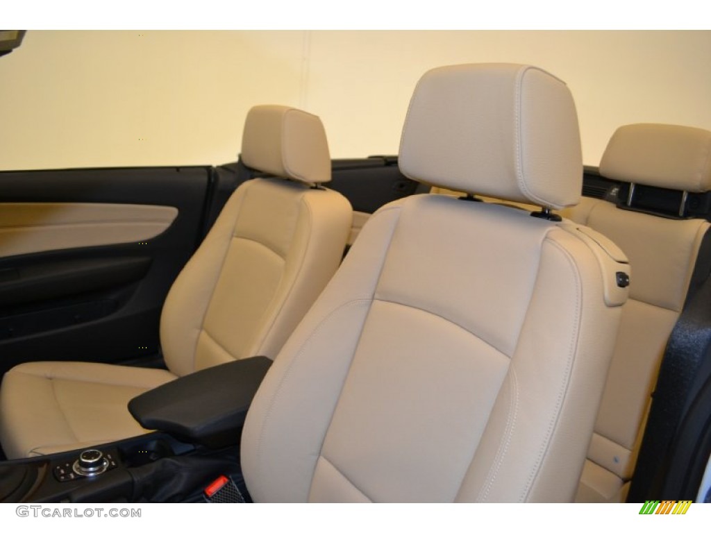 Savanna Beige Interior 2012 BMW 1 Series 128i Convertible Photo #50058675