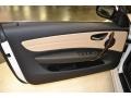 Savanna Beige 2012 BMW 1 Series 128i Convertible Door Panel