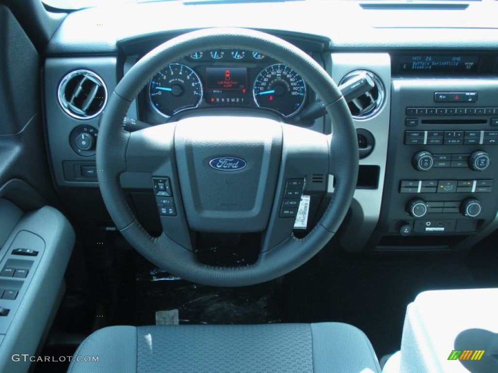 2011 F150 XLT SuperCrew - Blue Flame Metallic / Steel Gray photo #8