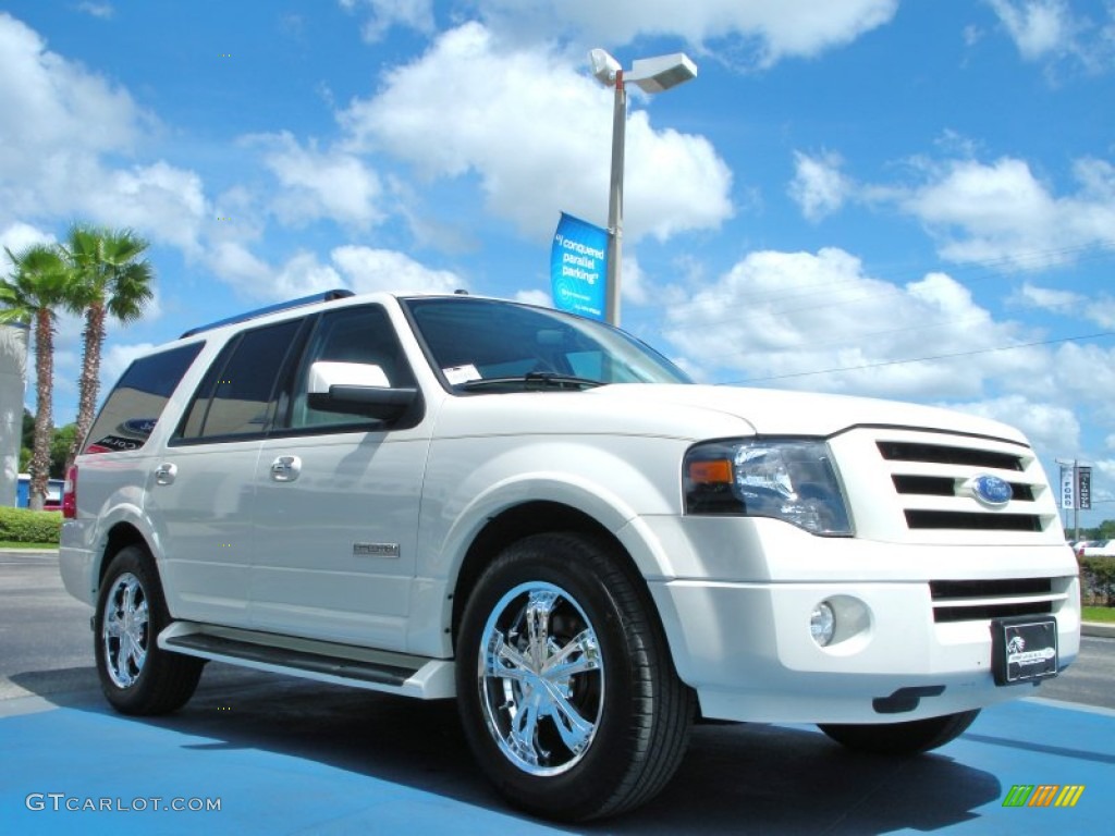 White Sand Tri Coat Metallic 2007 Ford Expedition Limited Exterior Photo #50060329