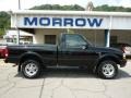 Black 2000 Ford Ranger XLT Regular Cab 4x4