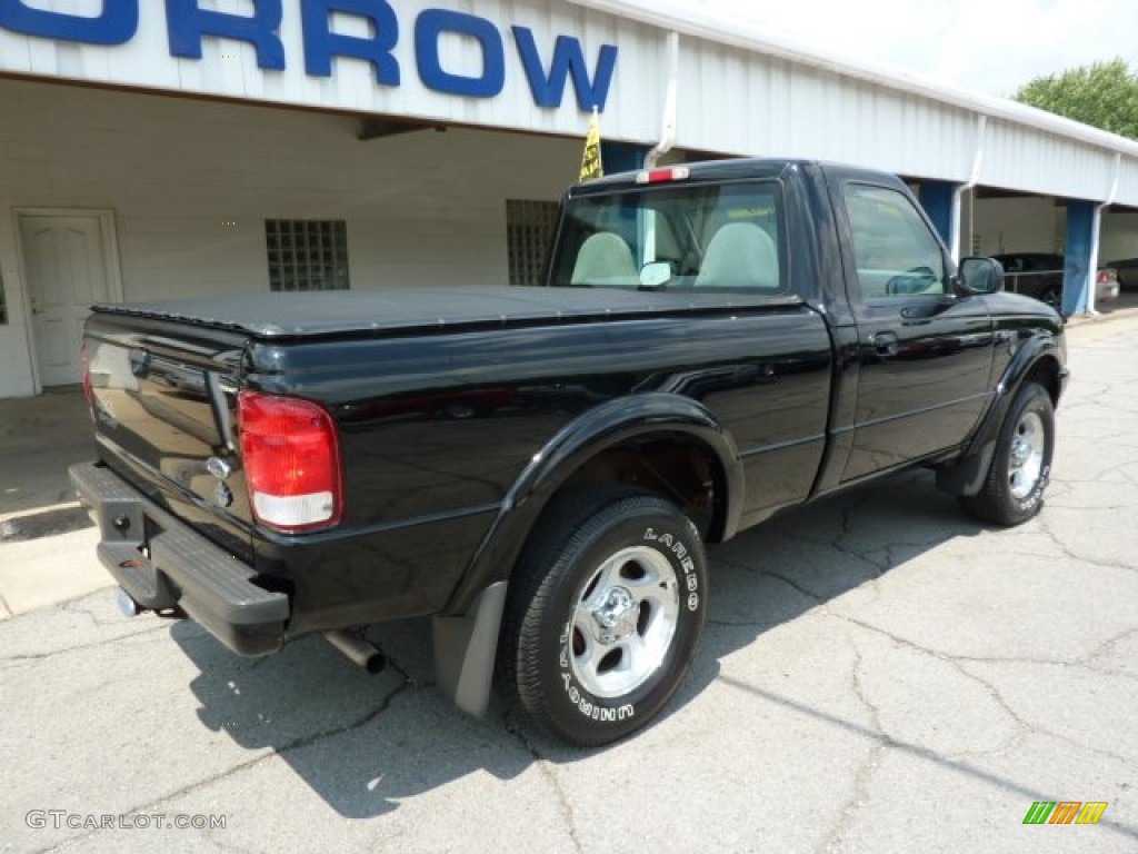 2000 Ranger XLT Regular Cab 4x4 - Black / Medium Graphite photo #10