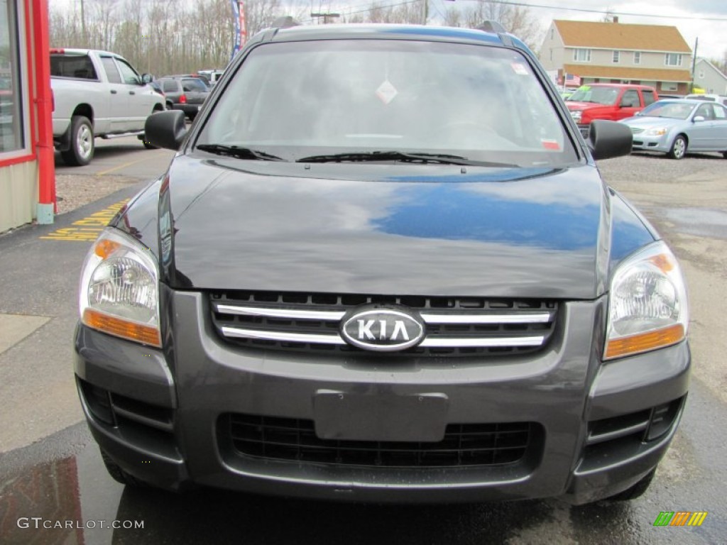 2008 Sportage LX V6 4x4 - Black Cherry Metallic / Black photo #20