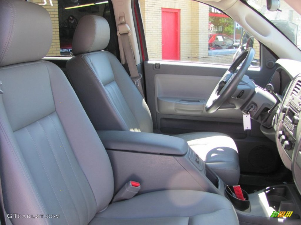Medium Slate Gray Interior 2007 Dodge Dakota SLT Quad Cab 4x4 Photo #50063514