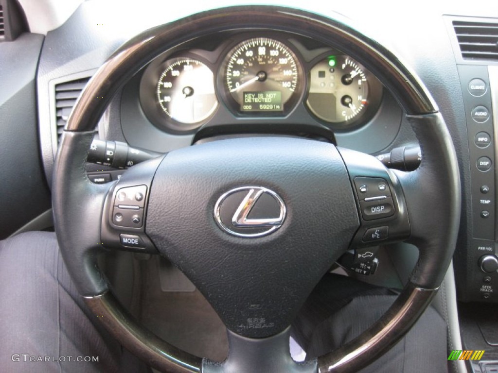 2007 Lexus GS 450h Hybrid Ash Steering Wheel Photo #50063899
