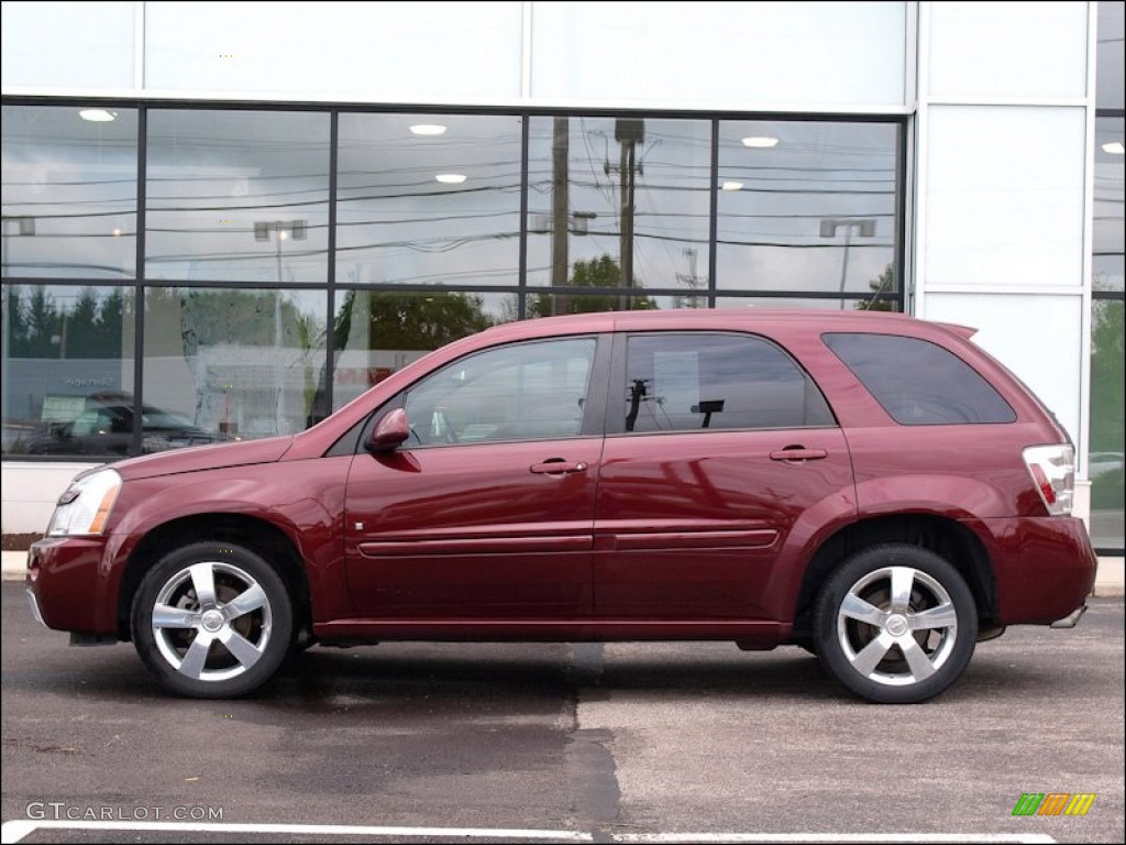 2008 Equinox Sport - Deep Ruby Red Metallic / Ebony photo #4