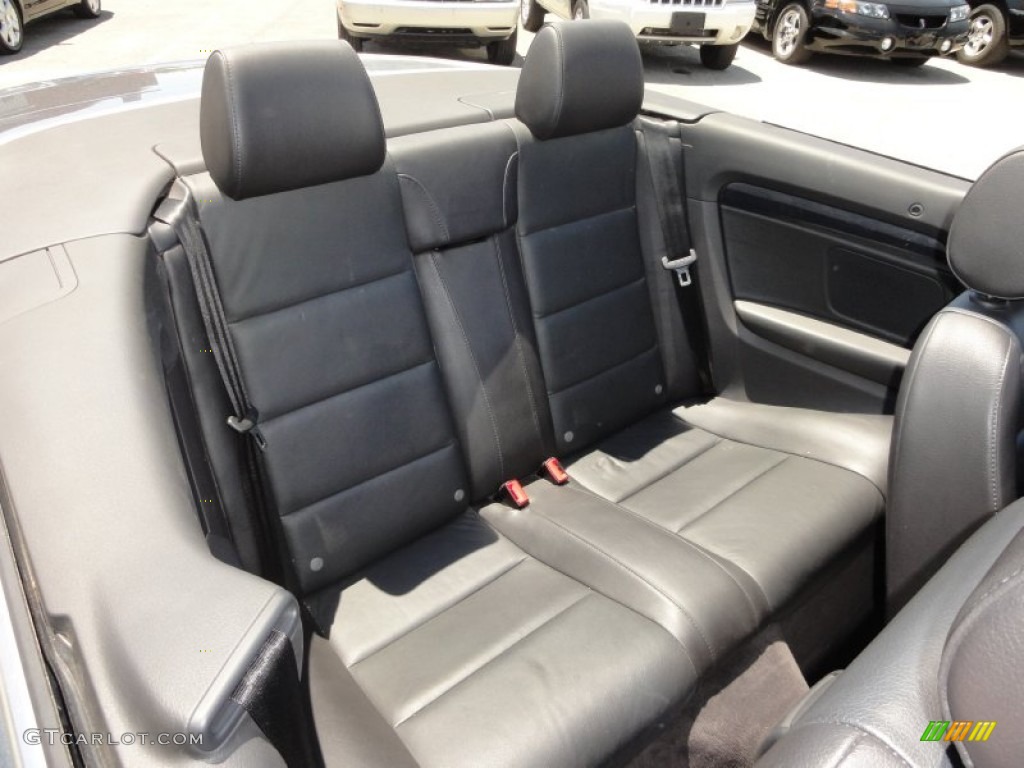 Black Interior 2004 Audi A4 1.8T Cabriolet Photo #50065114