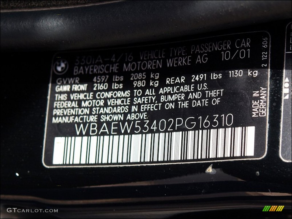 2002 3 Series 330xi Sedan - Jet Black / Black photo #23