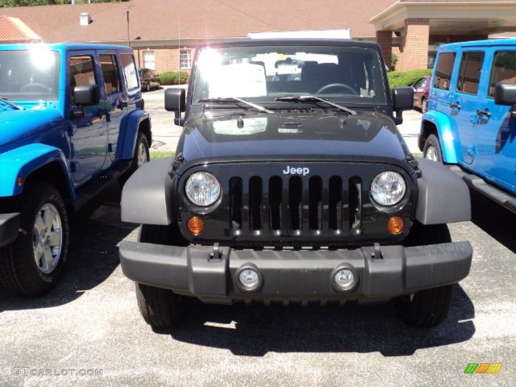 2011 Wrangler Sport 4x4 - Black / Black photo #2