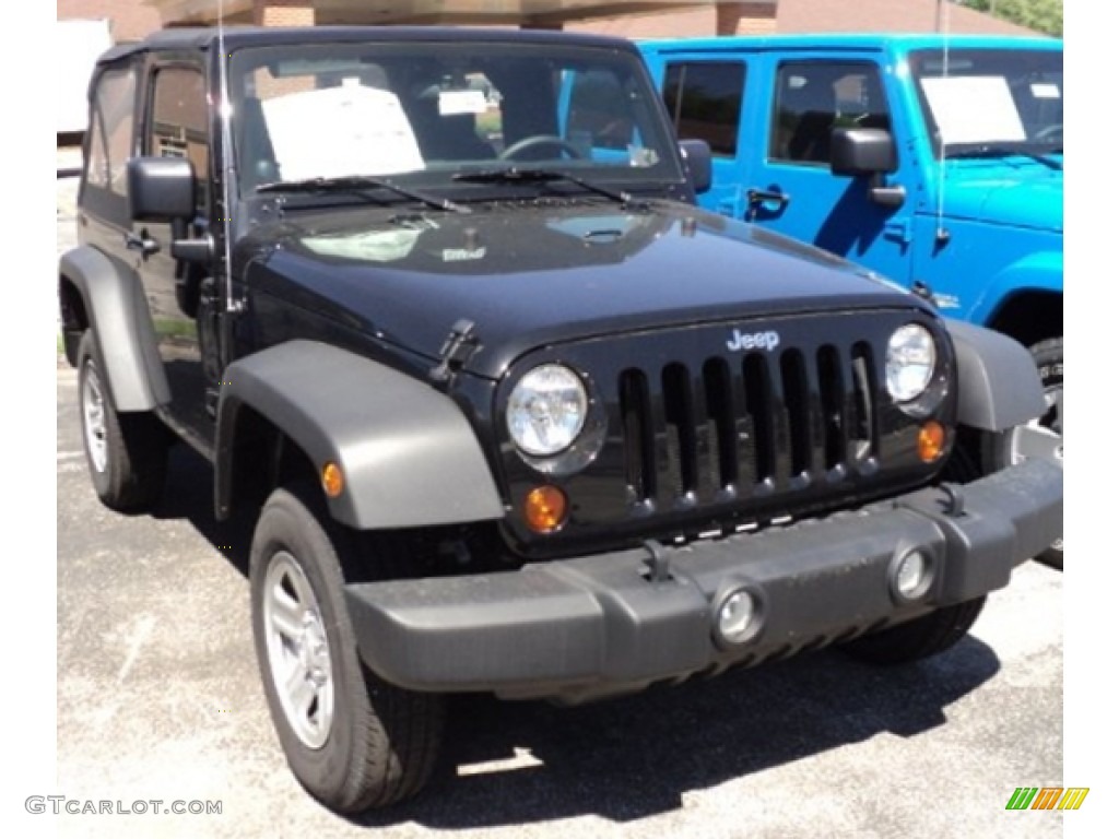 2011 Wrangler Sport 4x4 - Black / Black photo #3