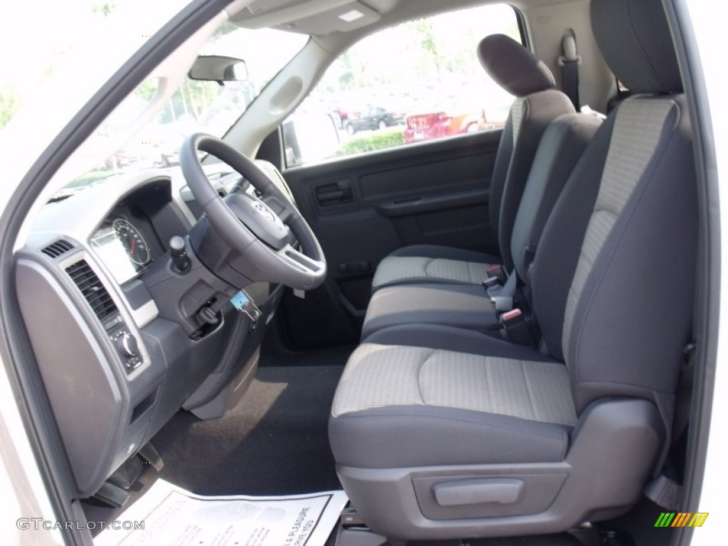 2011 Ram 1500 ST Regular Cab - Bright White / Dark Slate Gray/Medium Graystone photo #6