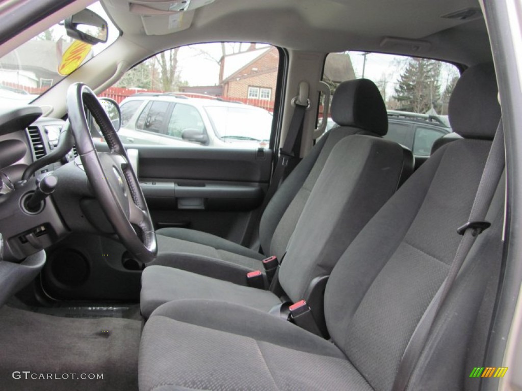 Ebony Black Interior 2007 Chevrolet Silverado 1500 LT Crew Cab Photo #50067094