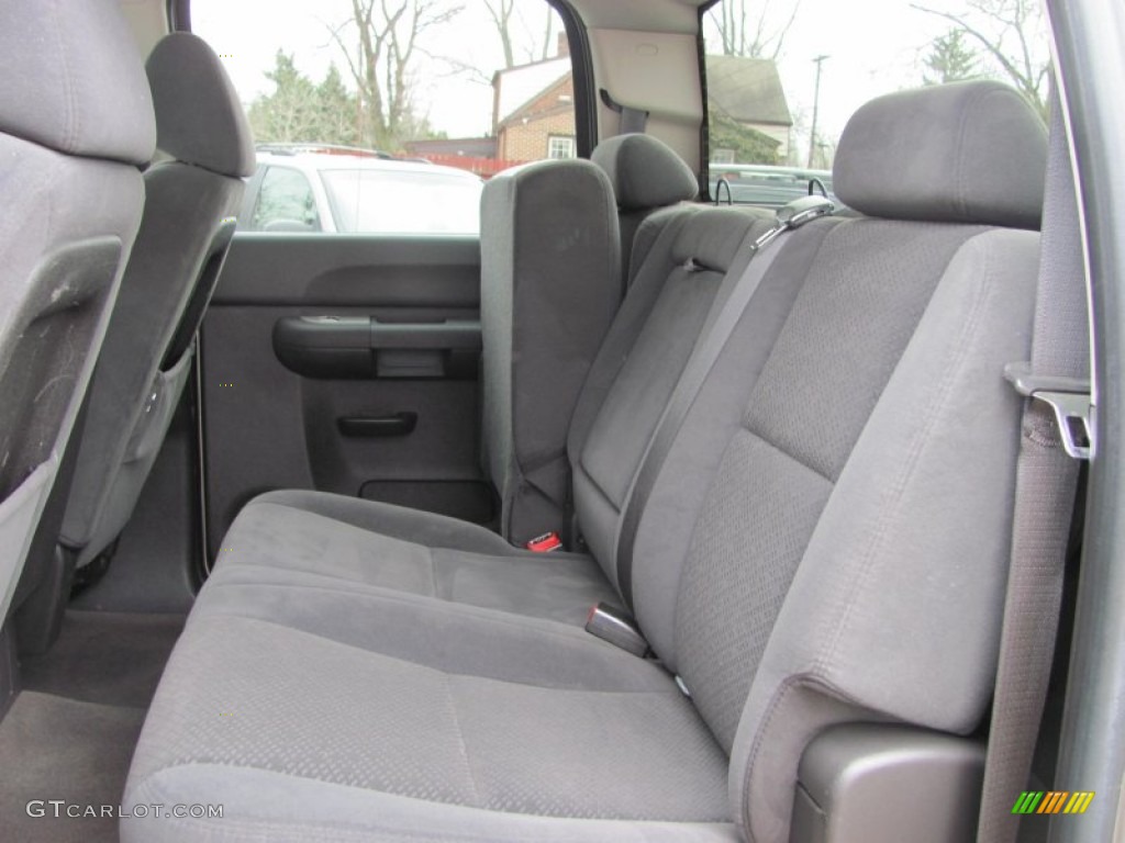 Ebony Black Interior 2007 Chevrolet Silverado 1500 LT Crew Cab Photo #50067109