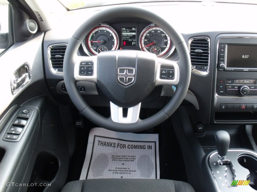 2011 Dodge Durango Heat Black Steering Wheel Photo #50067658