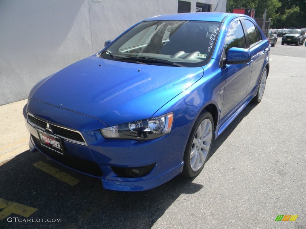 2010 Lancer Sportback GTS - Octane Blue Metallic / Black photo #1