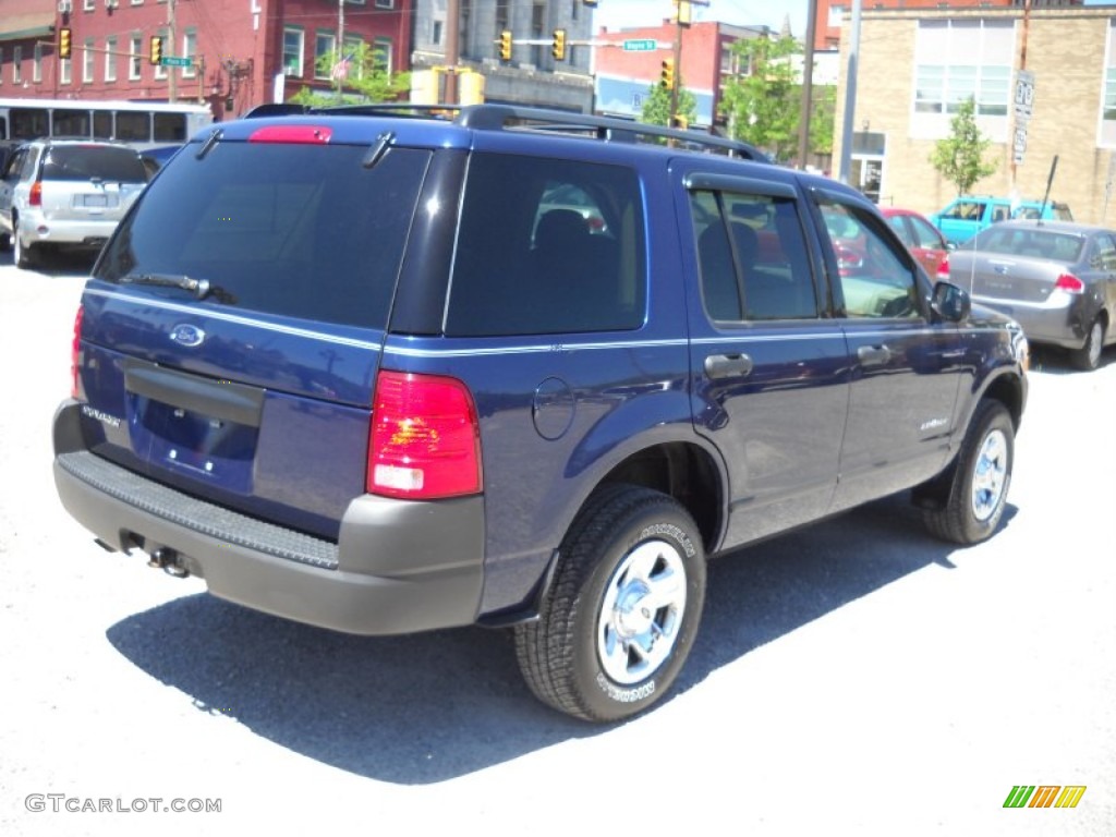 2004 Explorer XLS 4x4 - Dark Blue Pearl Metallic / Medium Parchment photo #2