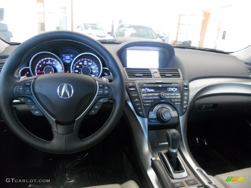 2011 Acura TL 3.7 SH-AWD Technology Taupe Gray Dashboard Photo #50071279