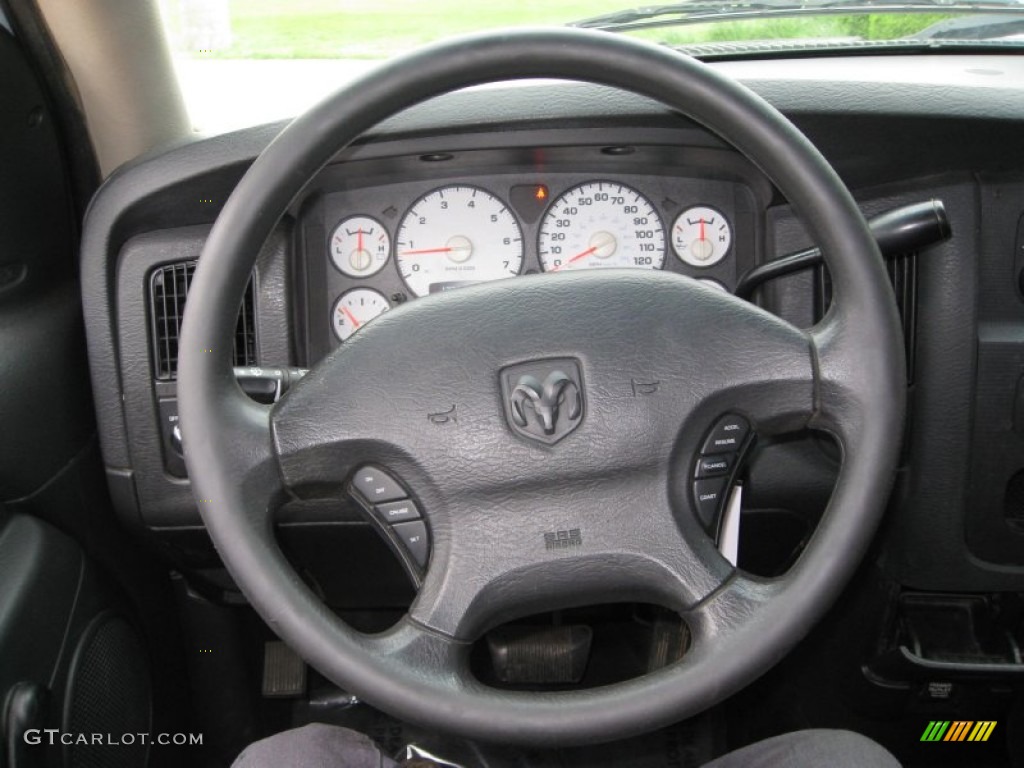 2003 Dodge Ram 1500 ST Regular Cab Dark Slate Gray Steering Wheel Photo #50071810