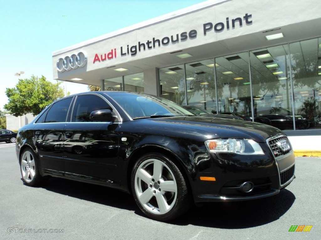 2008 A4 2.0T Special Edition quattro Sedan - Brilliant Black / Black photo #1