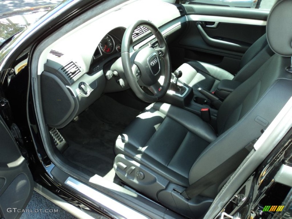 Black Interior 2008 Audi A4 2.0T Special Edition quattro Sedan Photo #50072716