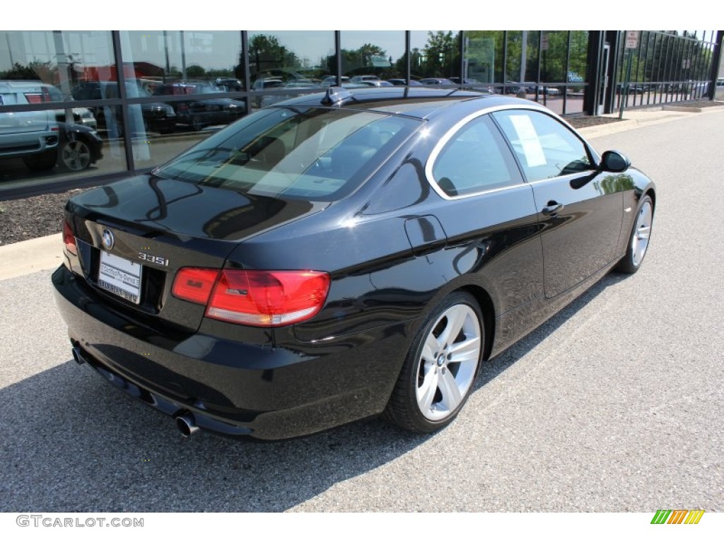 2007 3 Series 335i Coupe - Jet Black / Black Dakota Leather photo #5