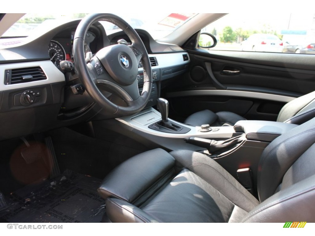 2007 3 Series 335i Coupe - Jet Black / Black Dakota Leather photo #9