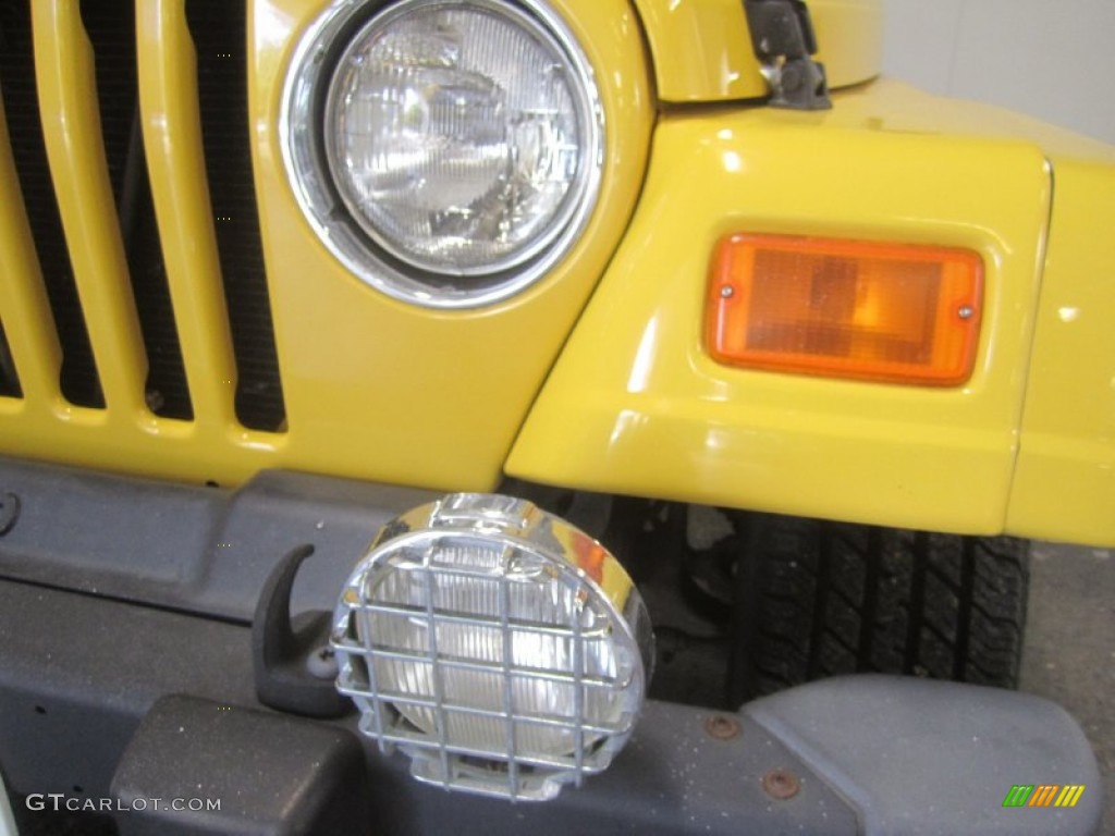 2004 Wrangler X 4x4 - Solar Yellow / Dark Slate Gray photo #4