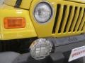 2004 Solar Yellow Jeep Wrangler X 4x4  photo #5