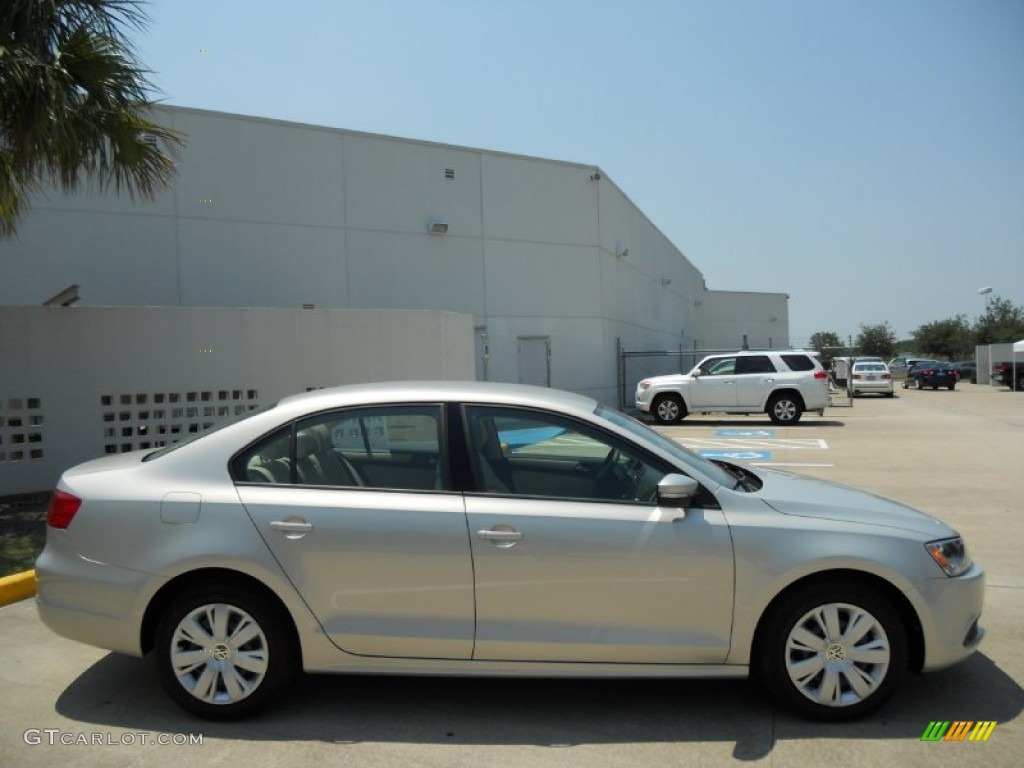 2011 Jetta SE Sedan - White Gold Metallic / Cornsilk Beige photo #8