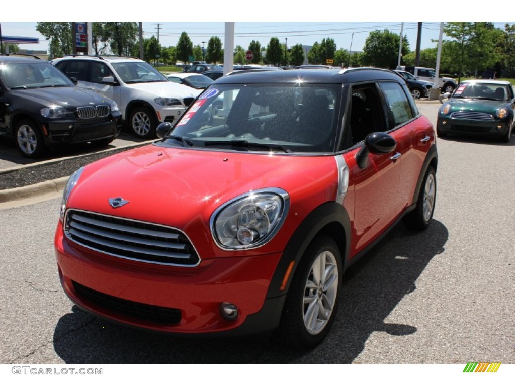 2011 Cooper Countryman - Pure Red / Carbon Black photo #1