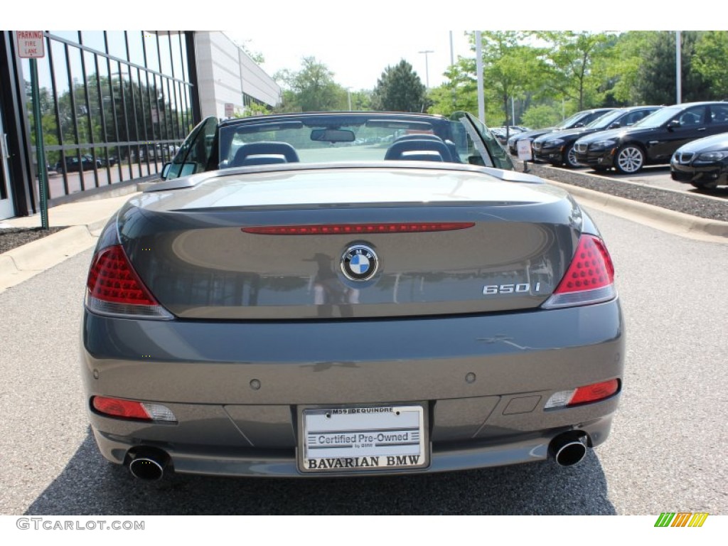 2006 6 Series 650i Convertible - Stratus Grey Metallic / Black photo #6