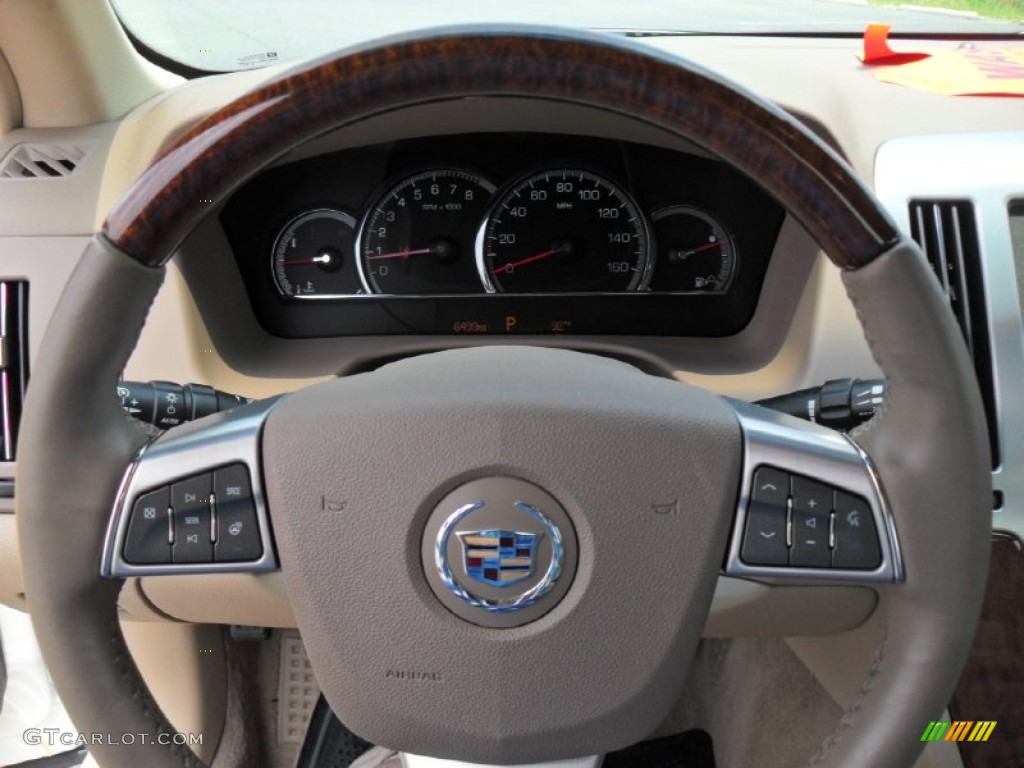2009 Cadillac STS V6 Cashmere Steering Wheel Photo #50076127