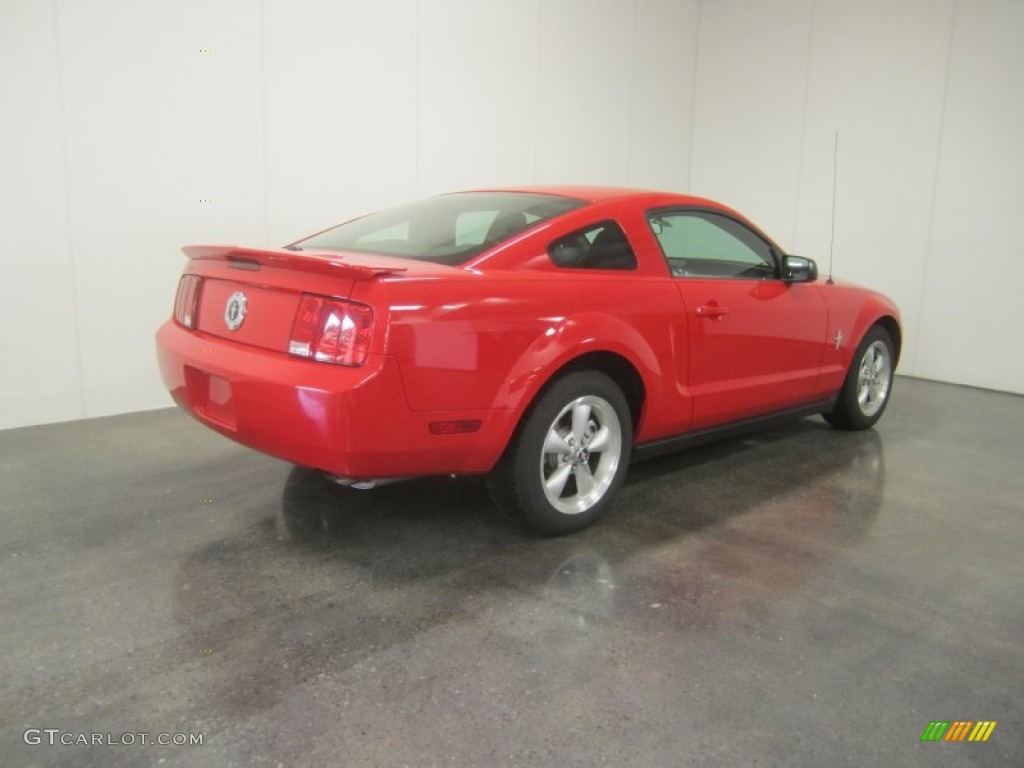 2007 Mustang V6 Deluxe Coupe - Torch Red / Dark Charcoal photo #9