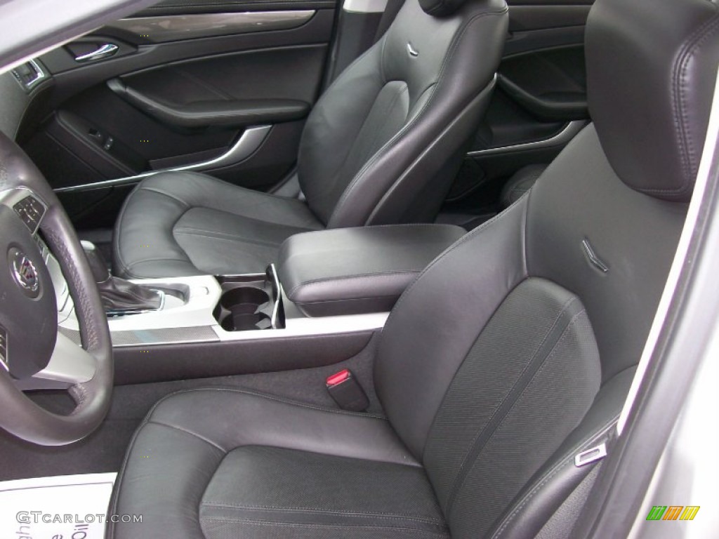 Ebony Interior 2008 Cadillac CTS Sedan Photo #50077273