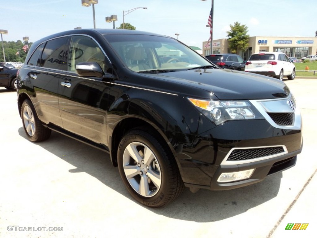 2011 MDX Technology - Crystal Black Pearl / Parchment photo #2