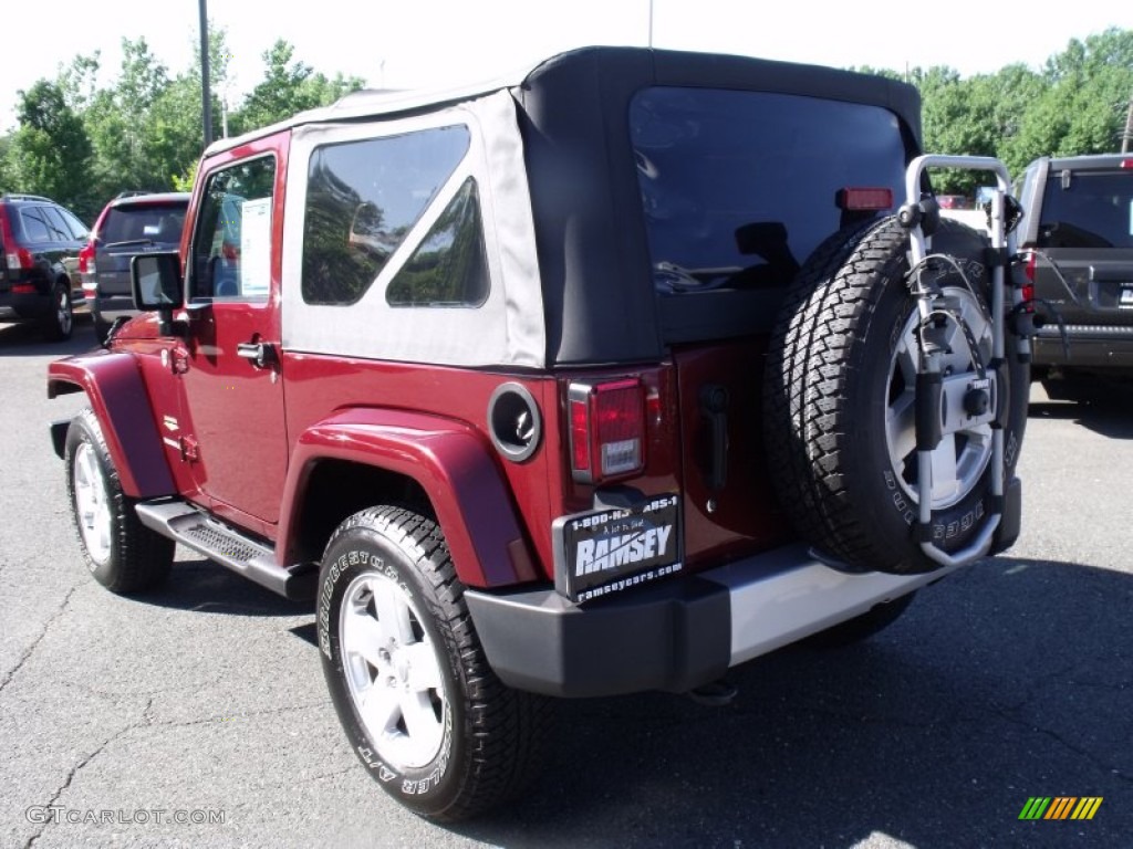 2010 Wrangler Sahara 4x4 - Red Rock Crystal Pearl / Dark Slate Gray/Medium Slate Gray photo #5