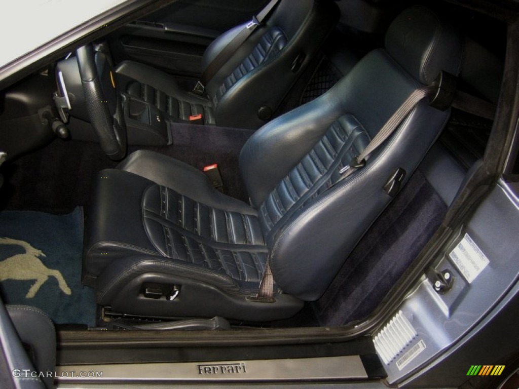Blu Scuro (Dark Blue) Interior 2004 Ferrari 575M Maranello F1 Photo #50079652