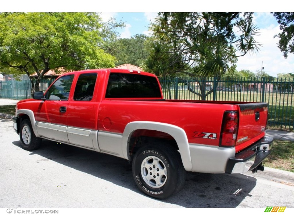 2004 Silverado 1500 Z71 Extended Cab 4x4 - Victory Red / Dark Charcoal photo #5