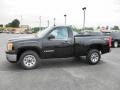 2008 Onyx Black GMC Sierra 1500 Regular Cab 4x4  photo #4