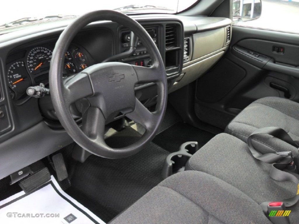 Dark Charcoal Interior 2005 Chevrolet Silverado 1500 Regular Cab Photo #50084003