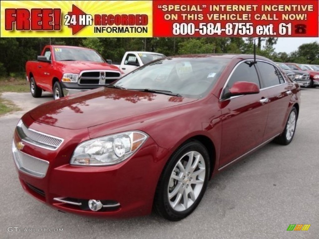 2010 Malibu LTZ Sedan - Red Jewel Tintcoat / Ebony photo #1