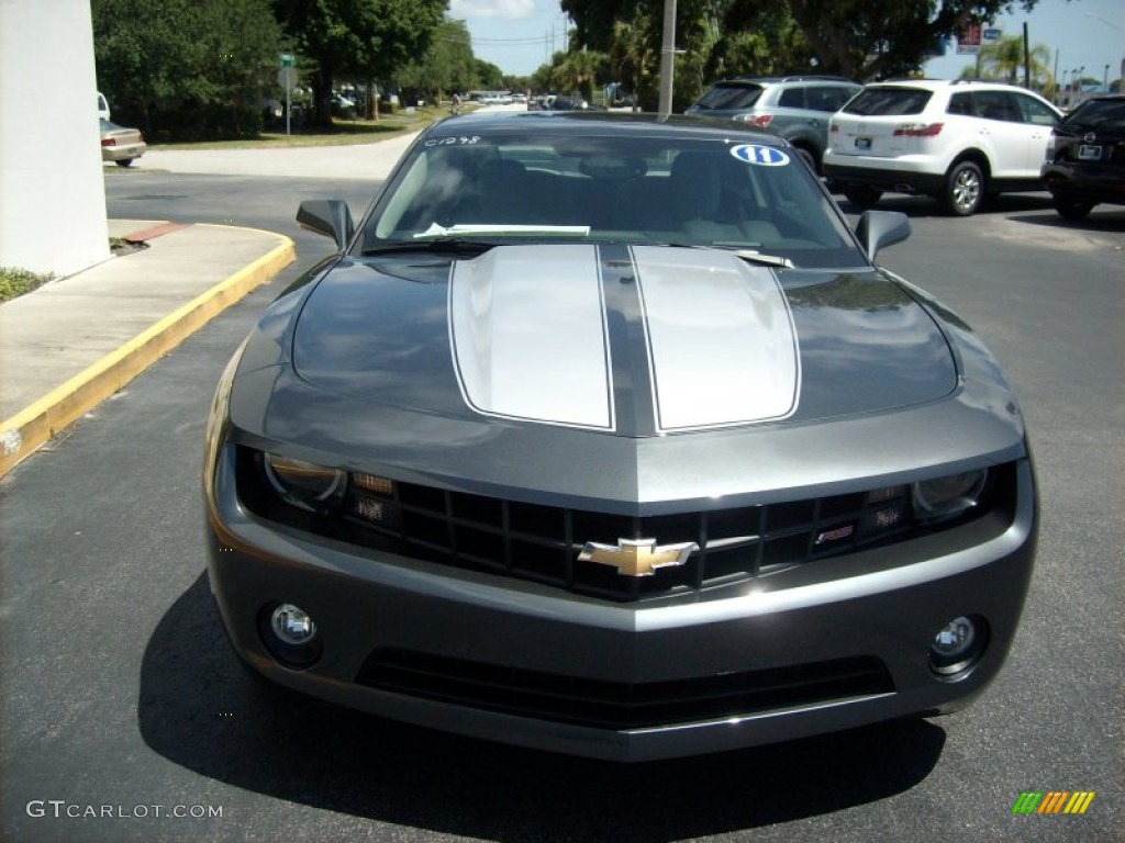 2011 Camaro LT/RS Coupe - Cyber Gray Metallic / Gray photo #2