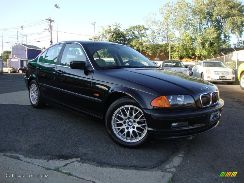 2000 3 Series 328i Sedan - Jet Black / Sand photo #3