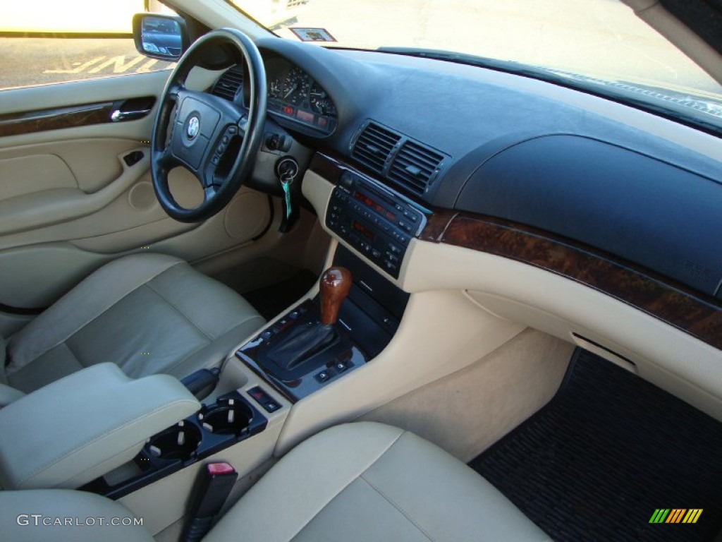 2000 3 Series 328i Sedan - Jet Black / Sand photo #8