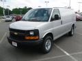 2010 Sheer Silver Metallic Chevrolet Express 2500 Work Van  photo #1