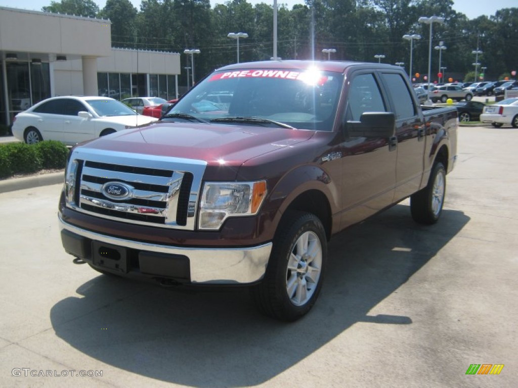 2010 F150 XLT SuperCrew 4x4 - Royal Red Metallic / Medium Stone photo #1