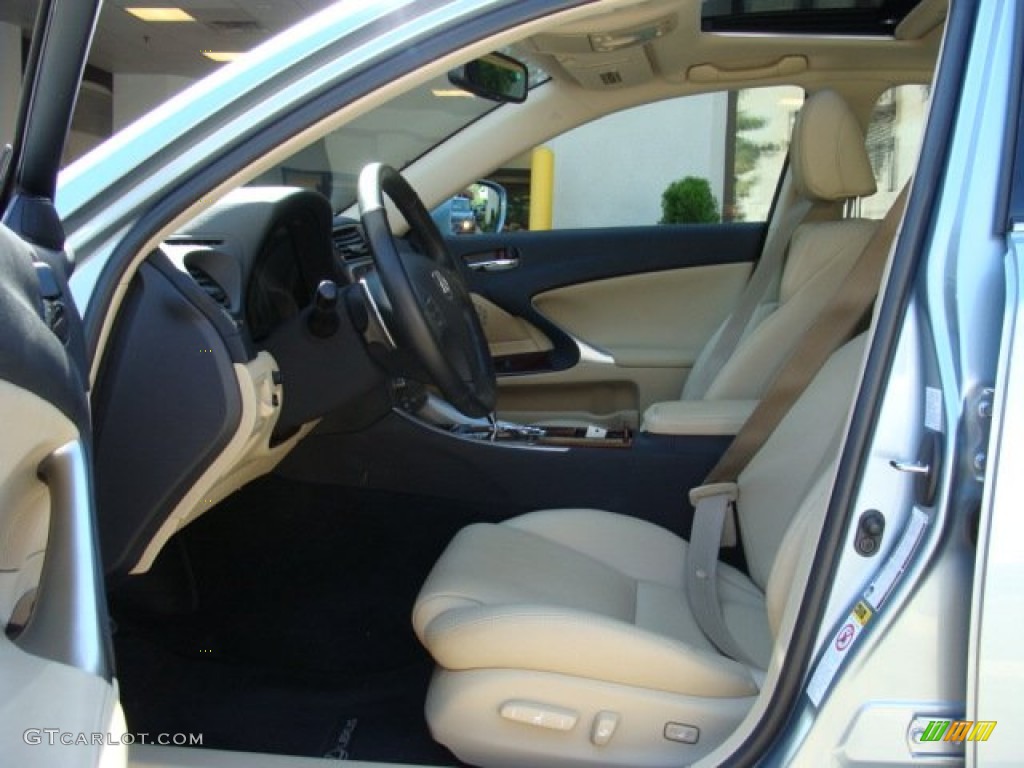 2008 IS 250 AWD - Breakwater Blue Metallic / Cashmere Beige photo #6