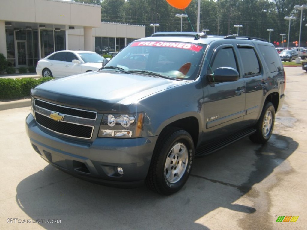 2008 Tahoe LT - Blue Granite Metallic / Light Titanium/Dark Titanium photo #1