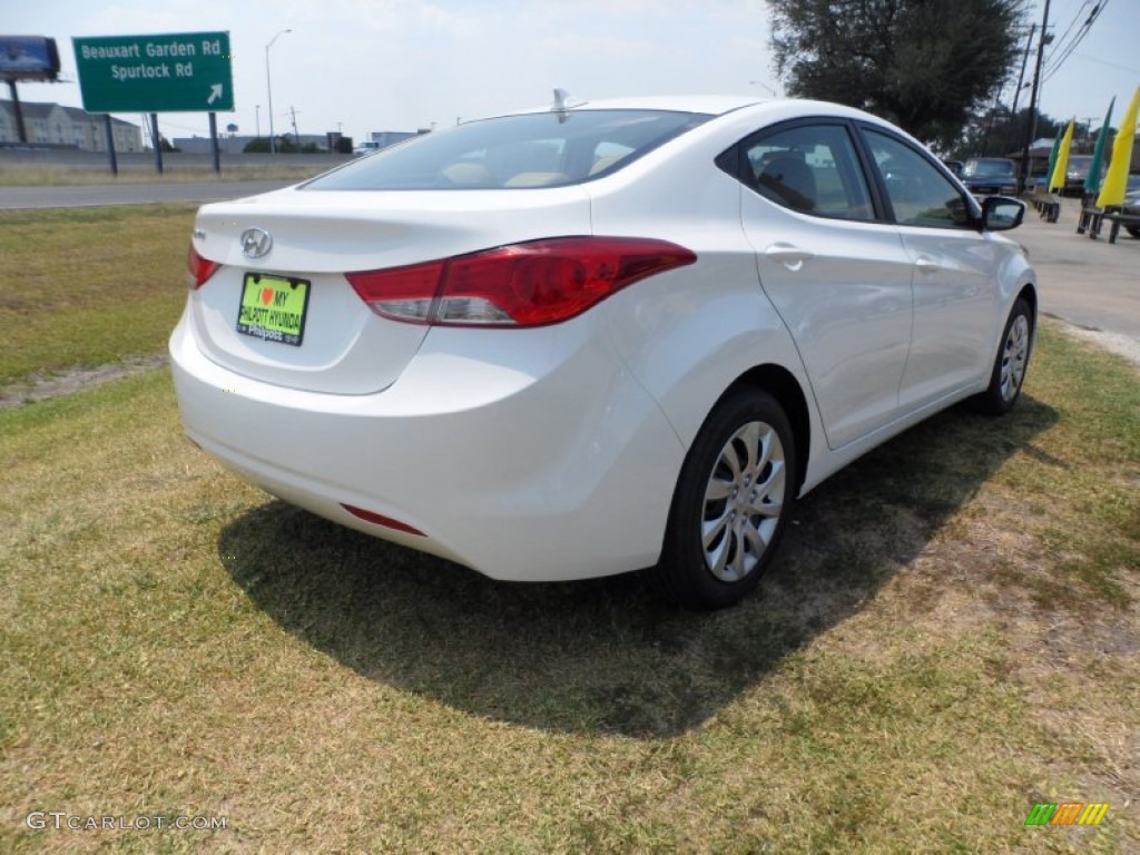 Pearl White 2011 Hyundai Elantra GLS Exterior Photo #50091438